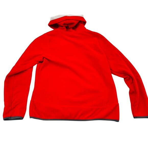 Old Navy Red Full-Zip Fleece Hoodie Jacket With Pockets & Hood L - Picture 5 of 5